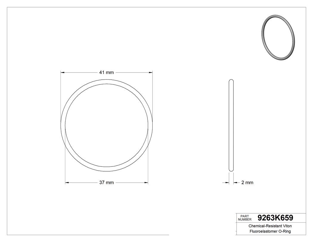 Technical drawing - 9263K659